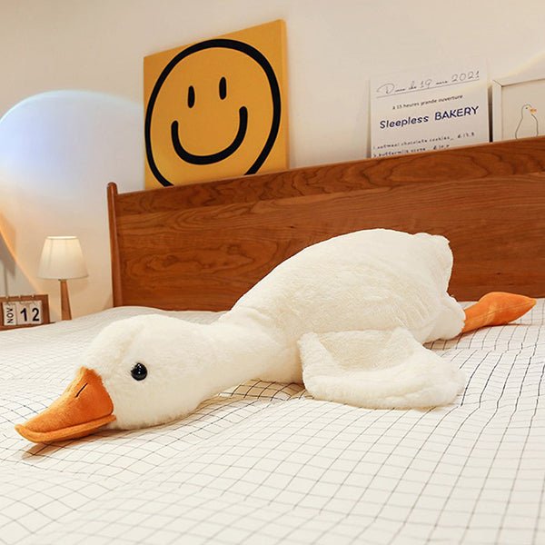 Big Goose Plush Pillow - Soft Cuddly Material - Perfect for Sleeping - Available in Two Sizes