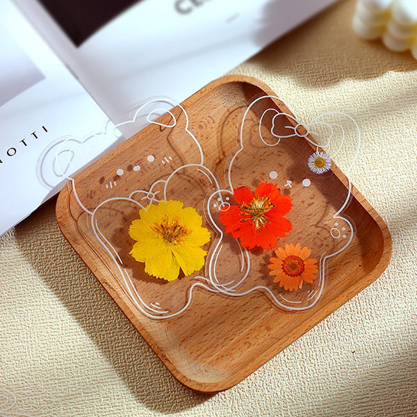 DIY Dried Flower Bookmark Set - Transparent Design - Nature-inspired