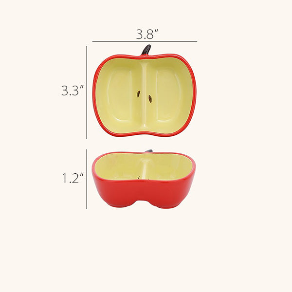 Fruit-Shaped Serving Dishes - Ceramic Banana, Apple, and Pear Designs - Perfect for Snacks and Dips