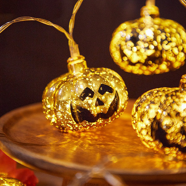 Pumpkin String Lights - Halloween and Party Décor - Set The Spooky Tone - Warm Light