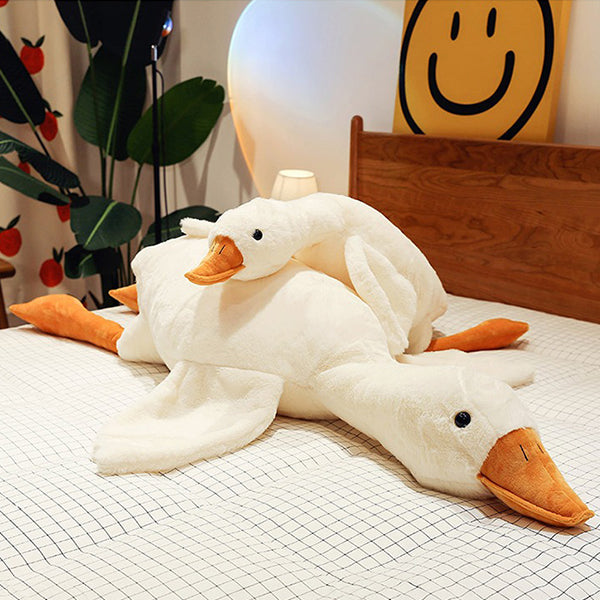 Big Goose Plush Pillow - Soft Cuddly Material - Perfect for Sleeping - Available in Two Sizes