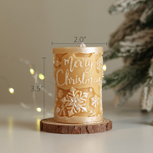 Christmas Scented Candle - Sparkling Bling - Glimmering Pearlescent Design