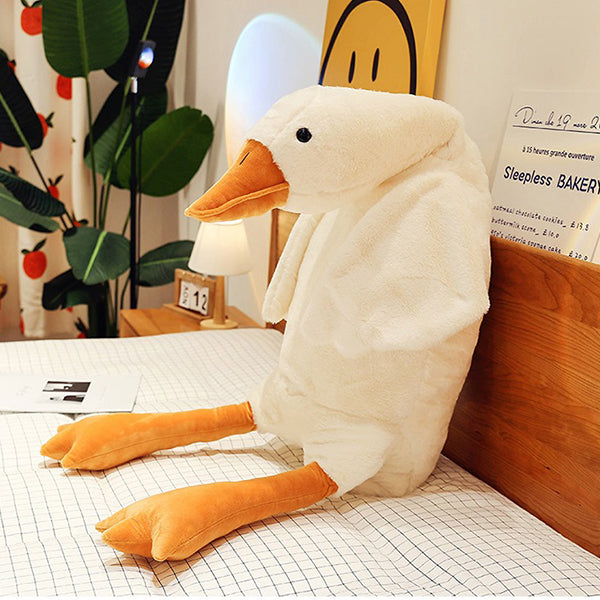 Big Goose Plush Pillow - Soft Cuddly Material - Perfect for Sleeping - Available in Two Sizes
