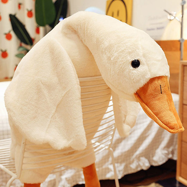 Big Goose Plush Pillow - Soft Cuddly Material - Perfect for Sleeping - Available in Two Sizes