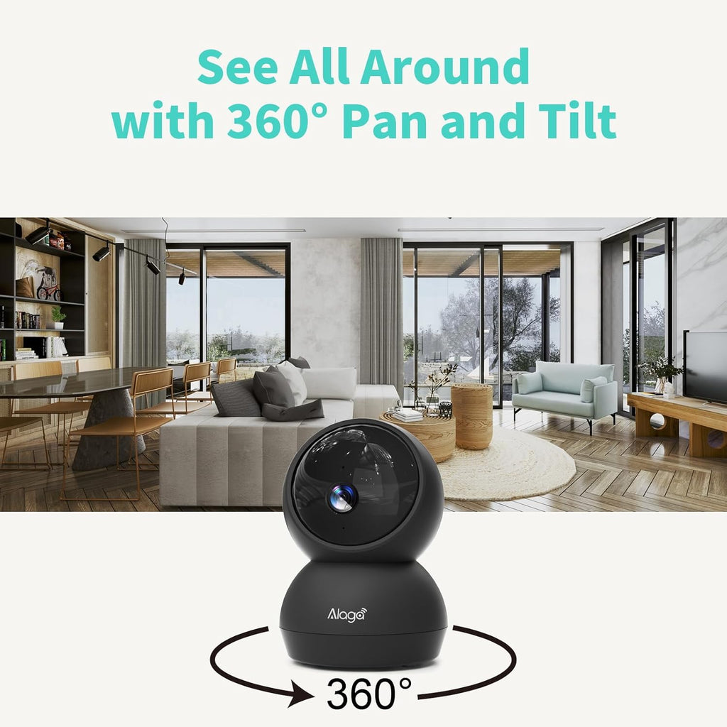 Alaga P50S 3K Indoor Camera – AI Smart Security & 360° View